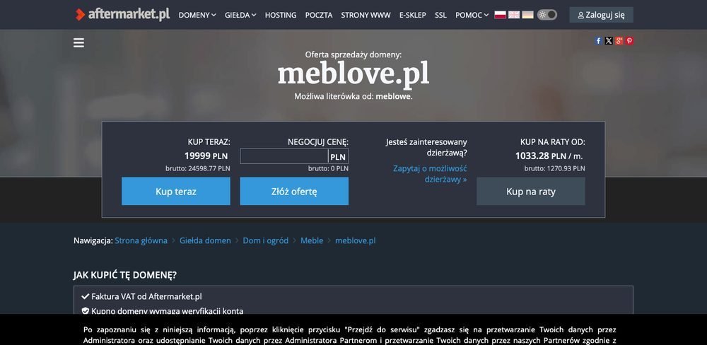 Shop Meb-Love (meblove.pl) — Umsetzung von AD AWARDS auf WooCommerce