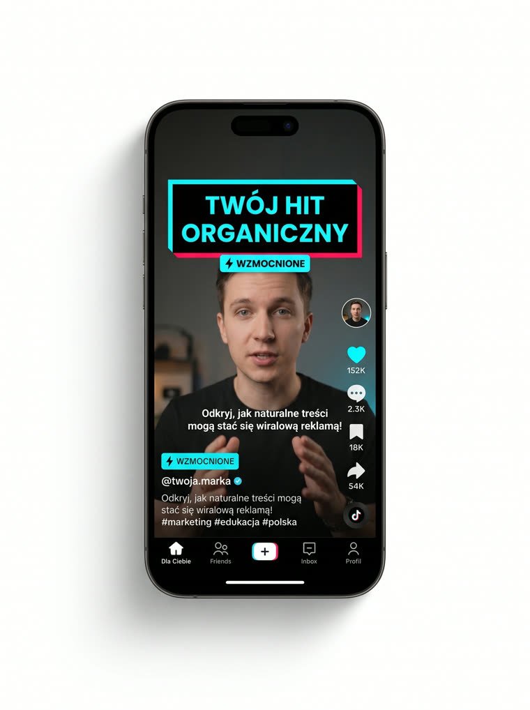 Przykład formatu Spark Ads na TikTok