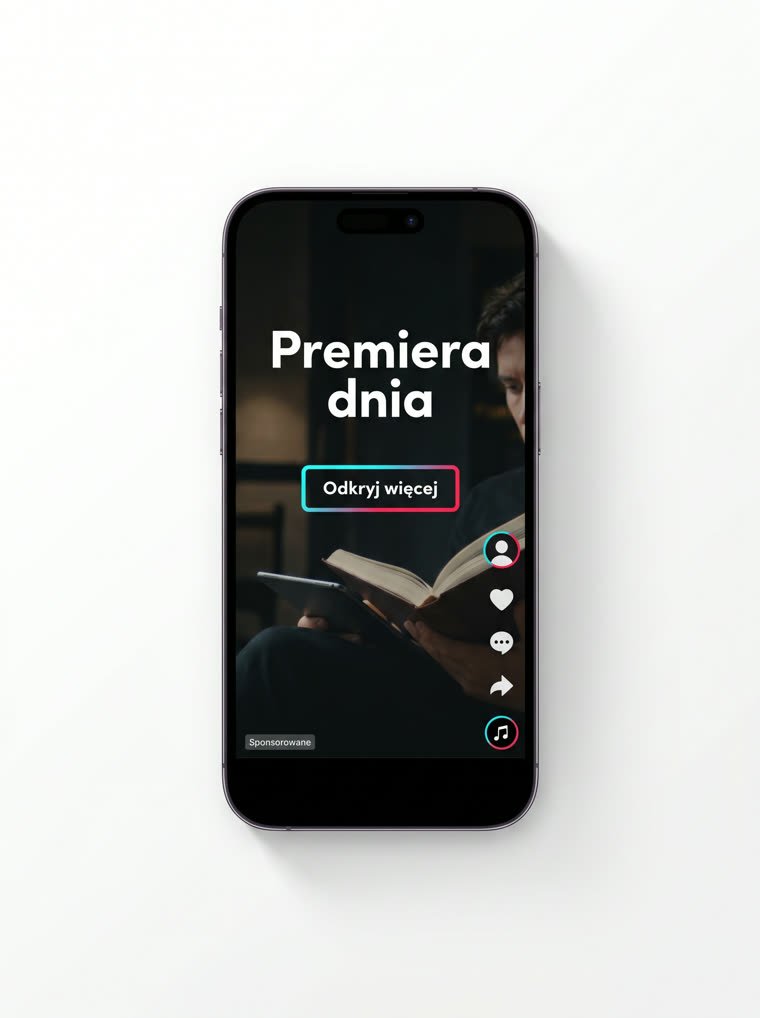 Przykład formatu TopView na TikTok